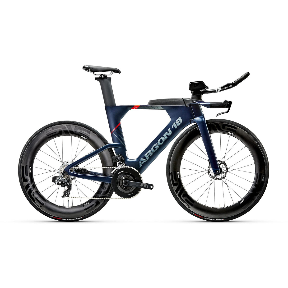 Bicicleta Argon 18 E-119 Tri+ Disc Red AXS