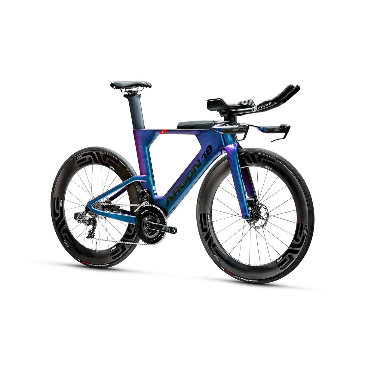 Bicicleta Argon 18 E-119 Tri+ Disc Red AXS