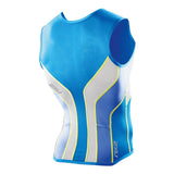 2XU Hi Fil Tri Singlet Bright Blue / Electric Blue