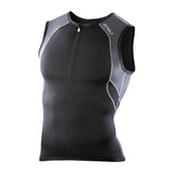 2XU Hi Fil Tri Singlet Black / Charcoal