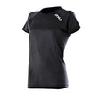 2XU Lady Comp Short Sleeve Run Top Black