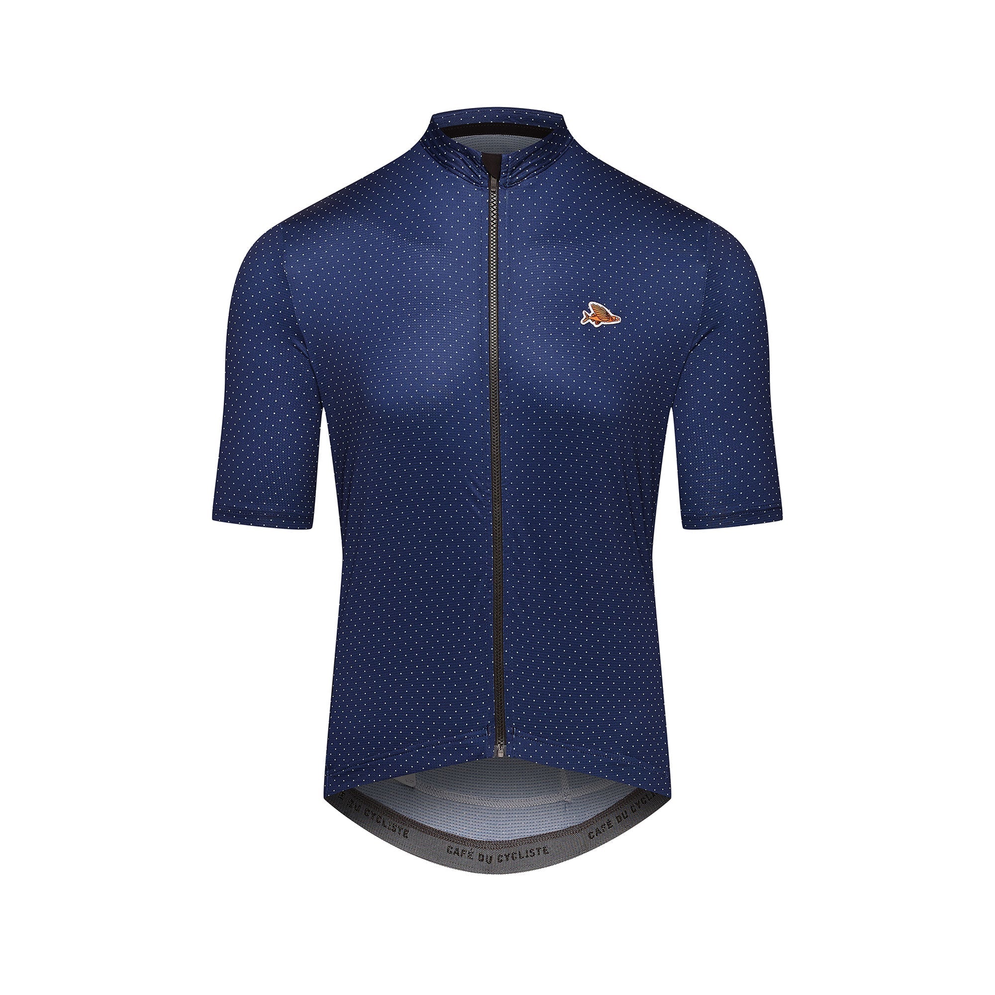 Men's Cycling Jersey Fleurette Navy – Café du Cycliste | CA