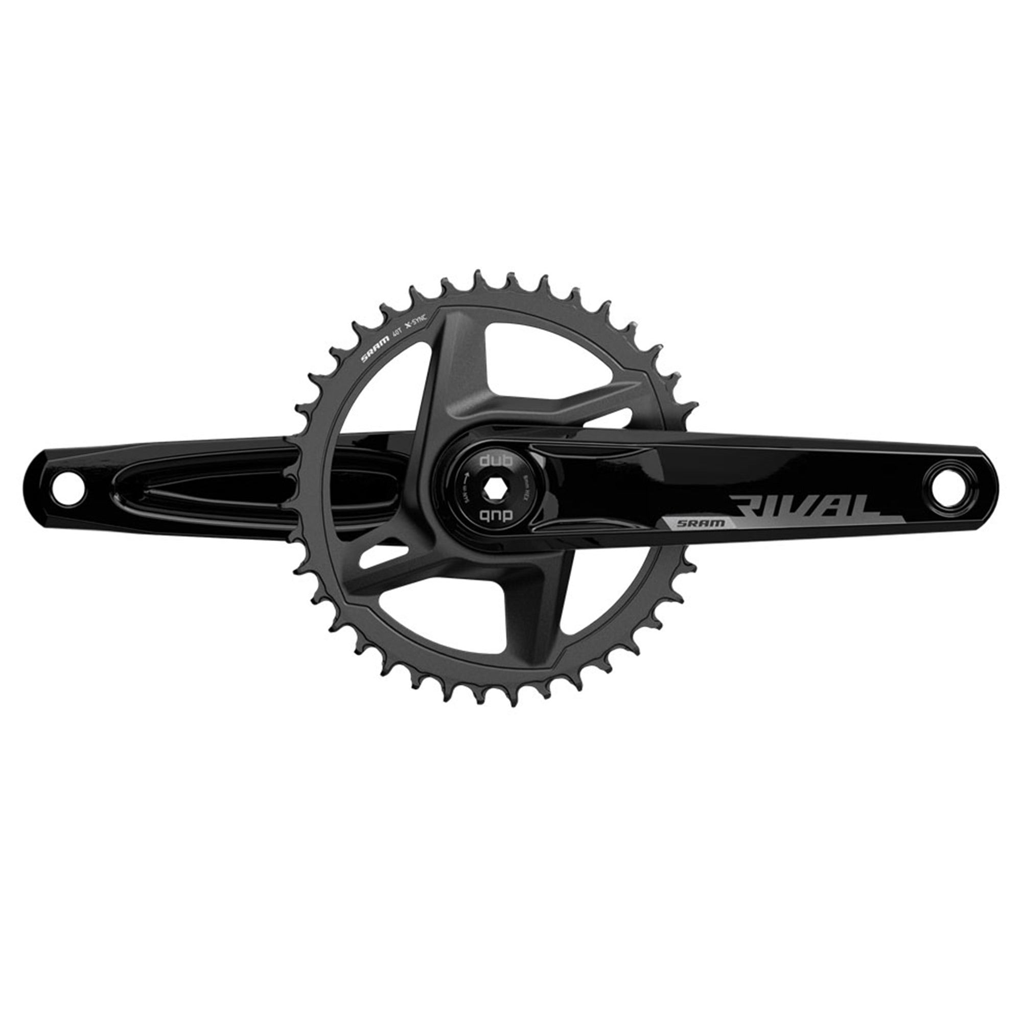 SRAM RIVAL D1 クランクアーム DUB wide 160mm Sram Rival AXS DUB Wide D1 Double Crankset - 12-Speed, 160mm