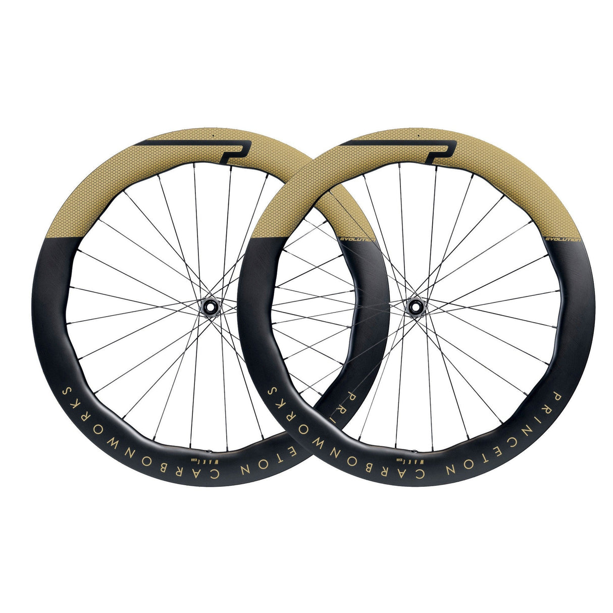 Juego de ruedas Princeton Wake 6560 EVO con freno de disco y bujes Tactic TR01 (color especial)