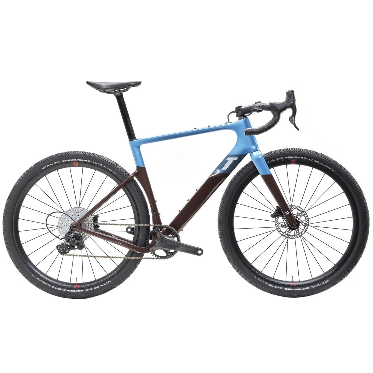 3T Exploro Max EKAR Bike Blue / Brown