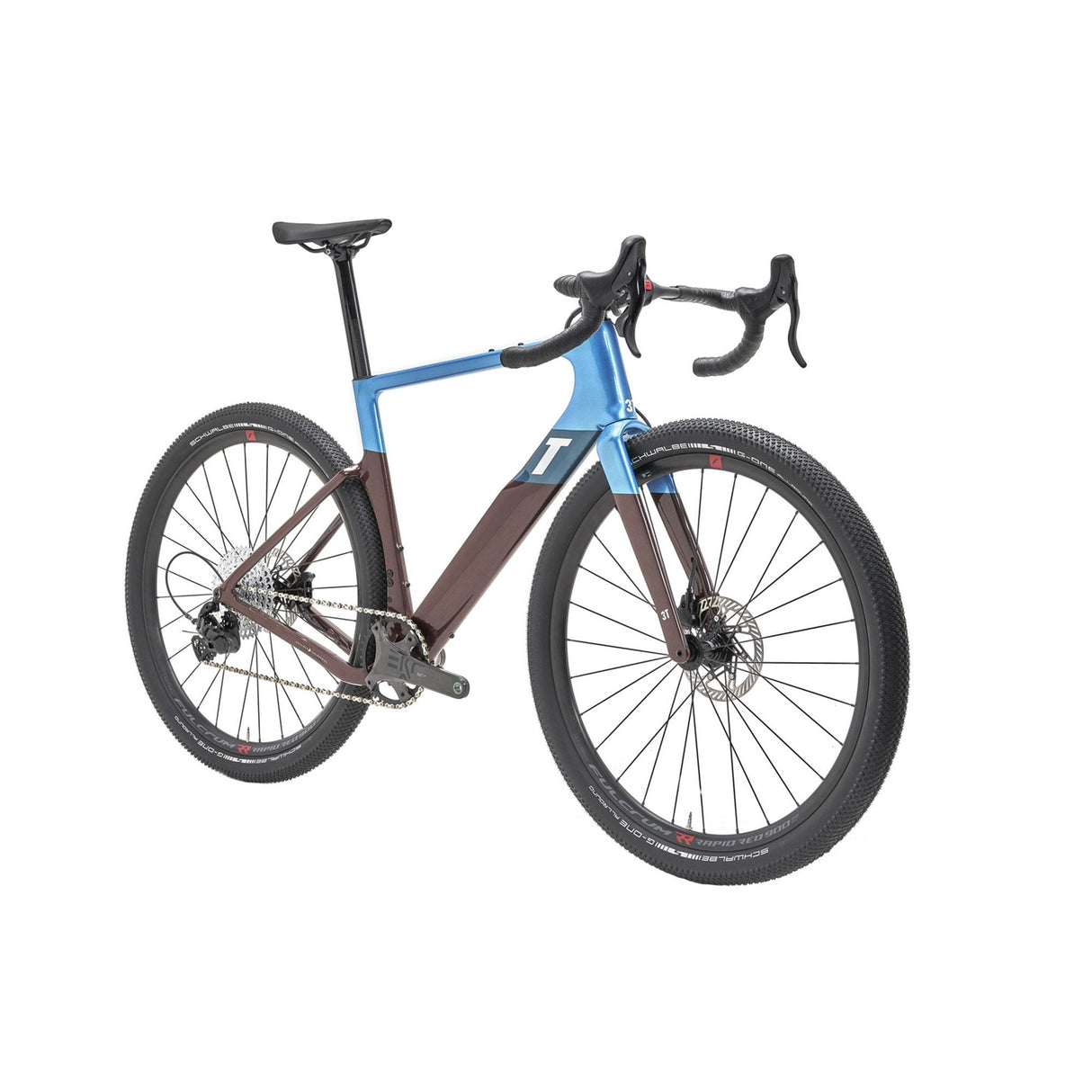 3T Exploro Max EKAR Bike Blue / Brown
