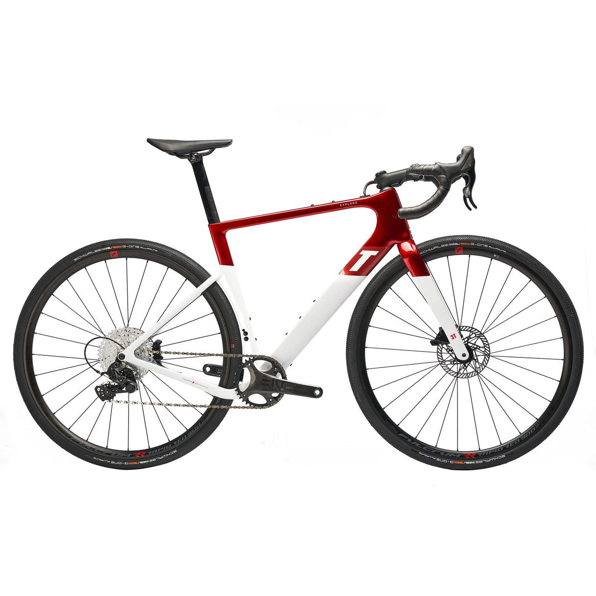 3T Exploro RaceMax EKAR 700c Bike Red / White