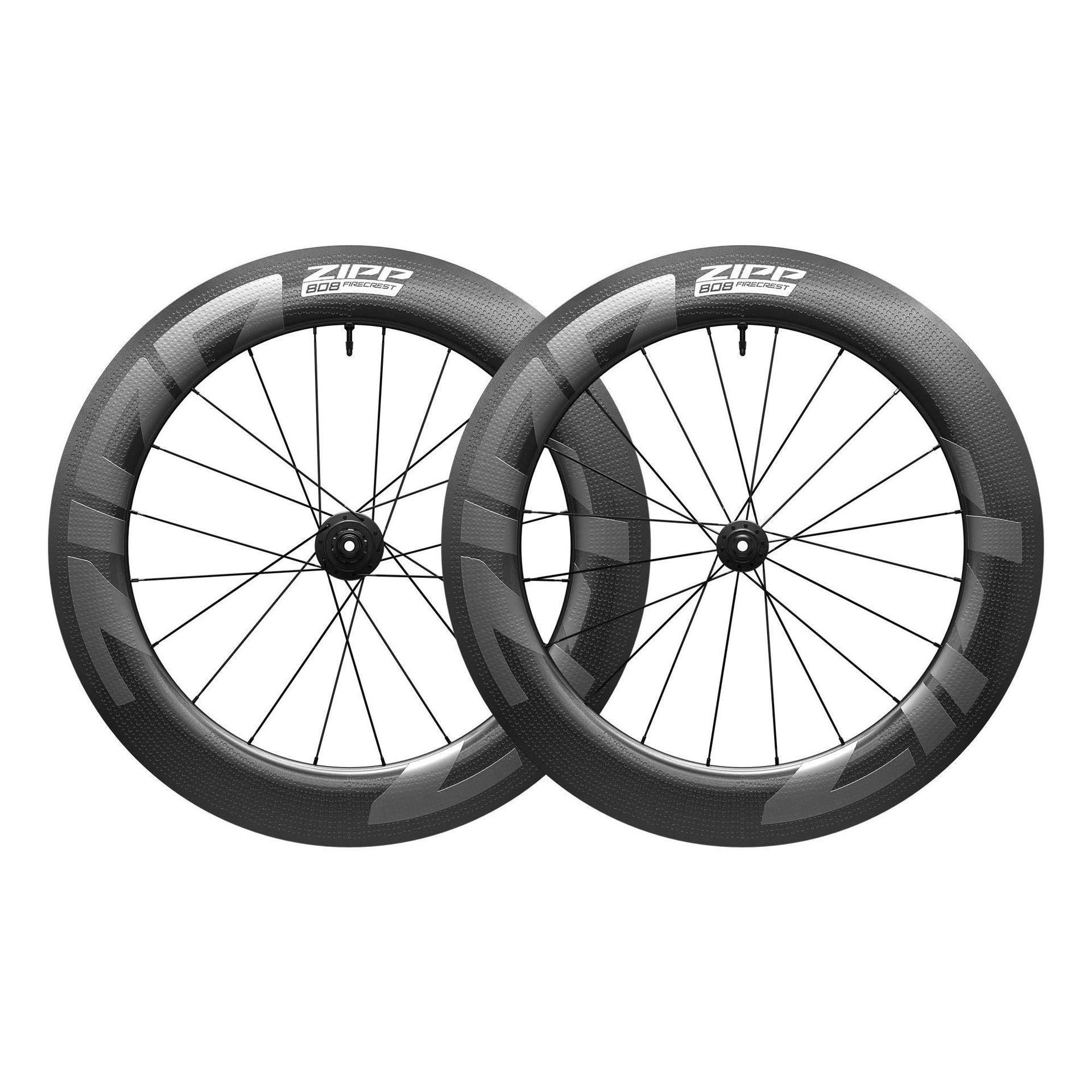 Zipp 808 Firecrest Carbon Disc-Brake Tubeless Wheelset Black HG11  (Shimano SRAM 11s)