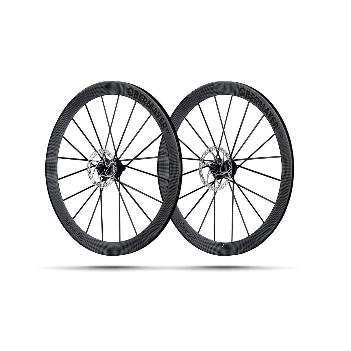 Juego de ruedas ligeras Obermayer EVO Disc Tubeless Black Edition