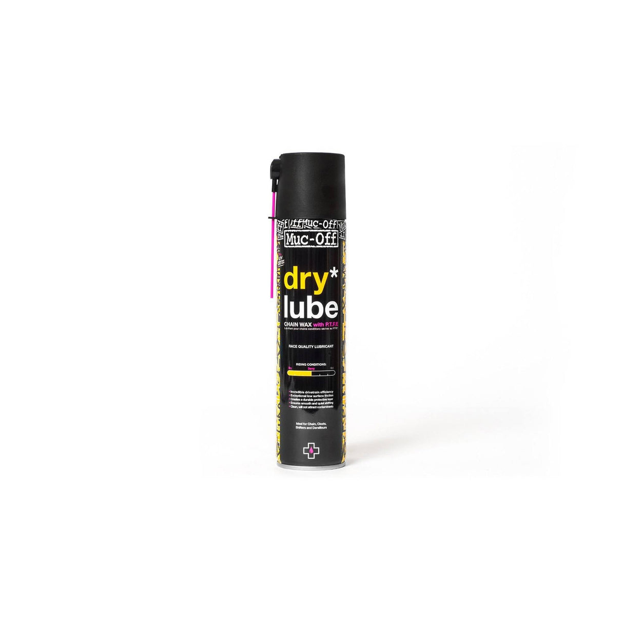 Lubricante en aerosol para cadenas Muc-Off Dry PTFE (400 ml)