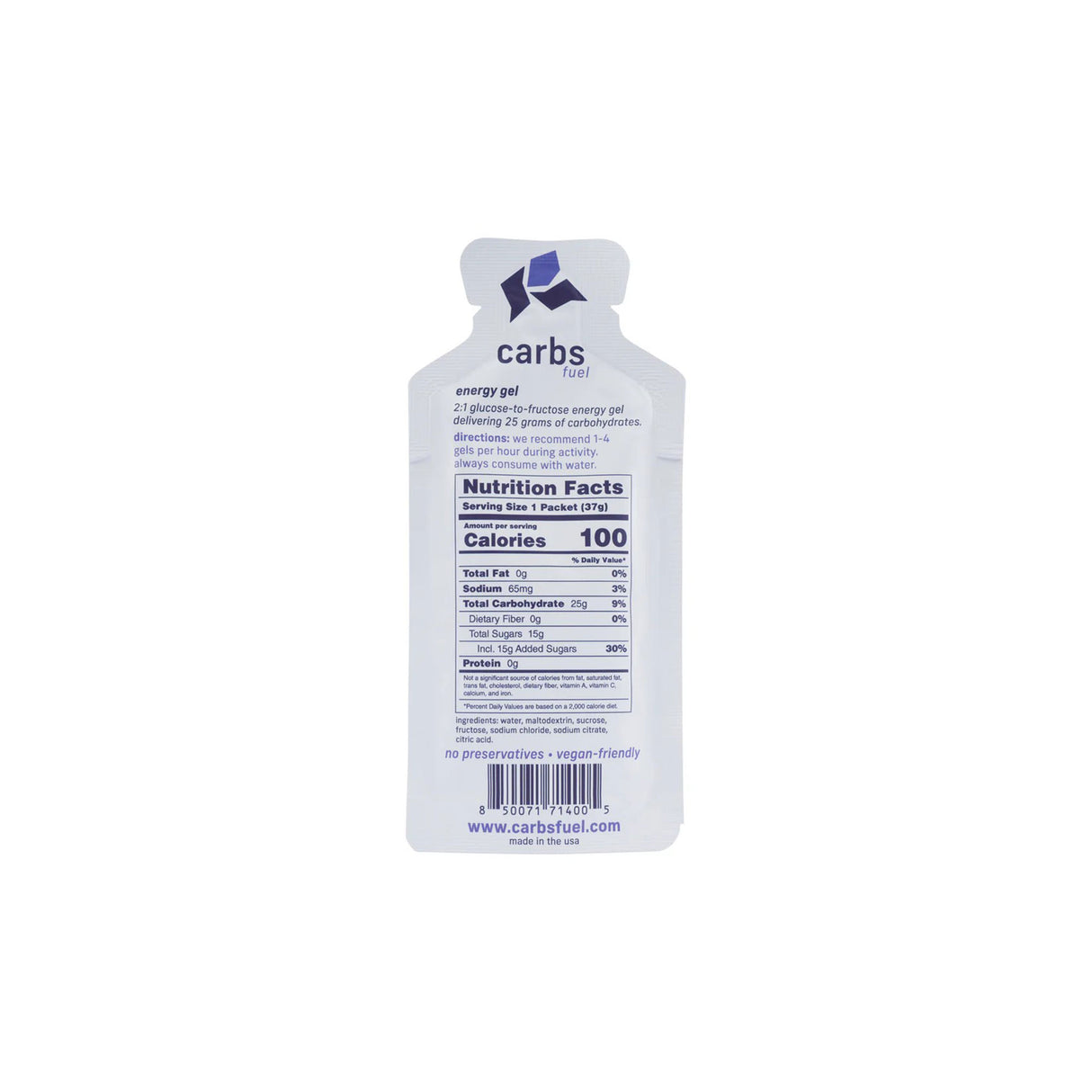 Carbs Fuel 25g Energy Gel - Individual