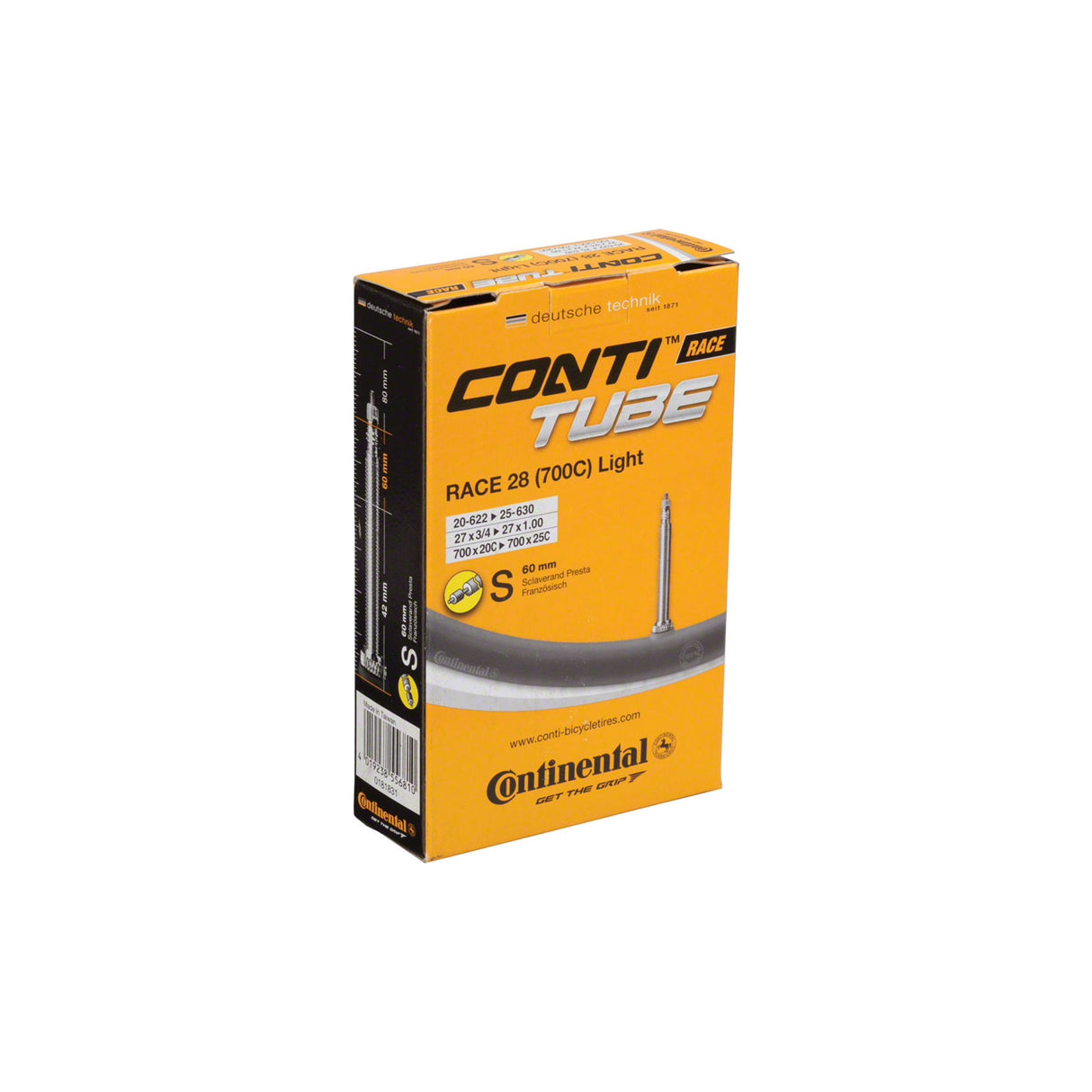 Continental Light Tube - Presta Valve