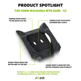 Fit Kit Form MTB Leg Length Shim - Walkable V2