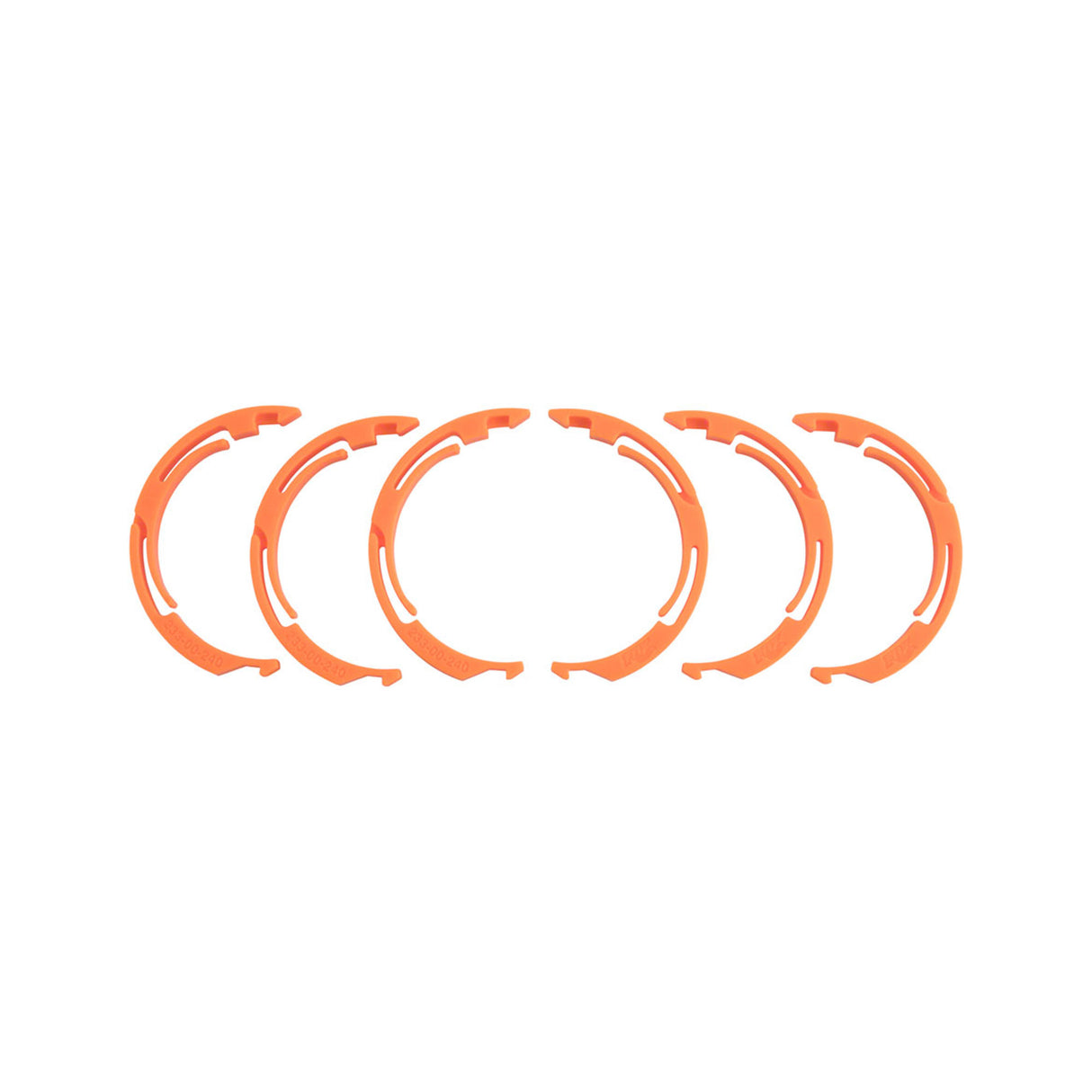 FOX Float X2 Volume Spacer Kit, 3 Pairs: Clip-in, Plastic, 0.25"