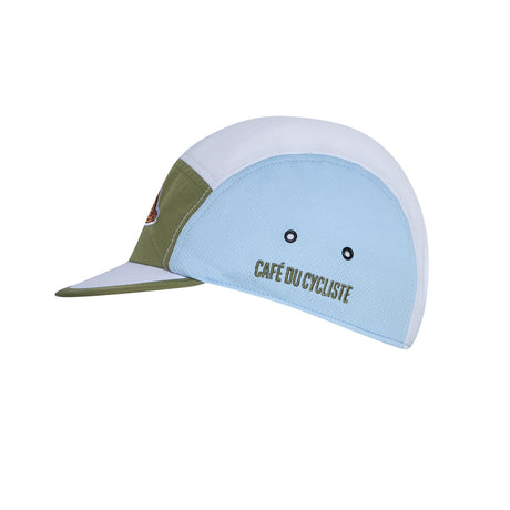 Café du Cycliste Gravel Summer Cycling Cap Khaki Ice Blue