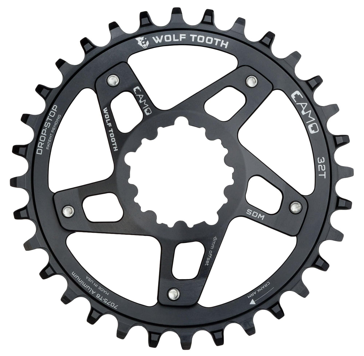 Wolf Tooth CAMO Aluminum Round Chainring