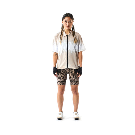 Giordana Beyond Gravel Flames Soave Zip Up Shirt
