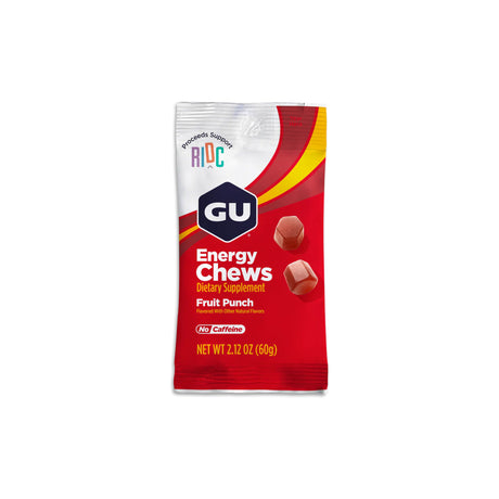Masticables energéticos GU: bolsas de tamaño de porción doble