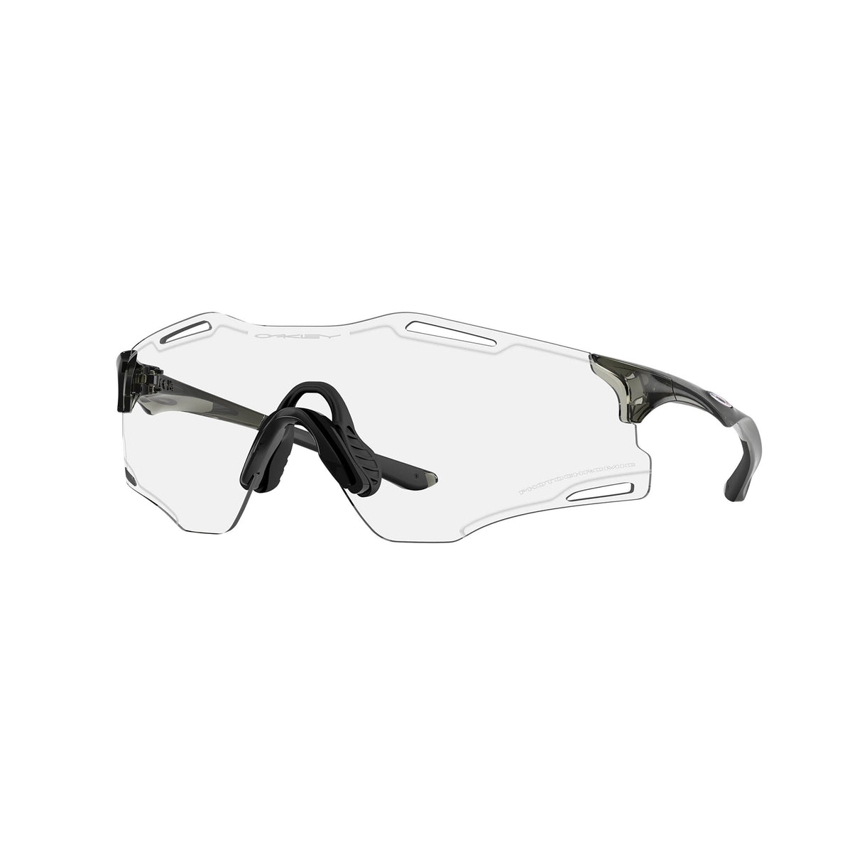 Oakley CYBR Zero Glasses Polished Grey Smoke / Clear to Black Photochromic