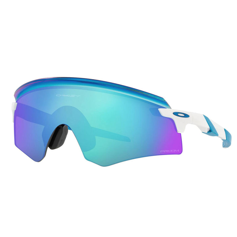 Oakley factory ENCODER Sunglasses OO9471-0536 Polished White W/ PRIZM Sapphire Lens