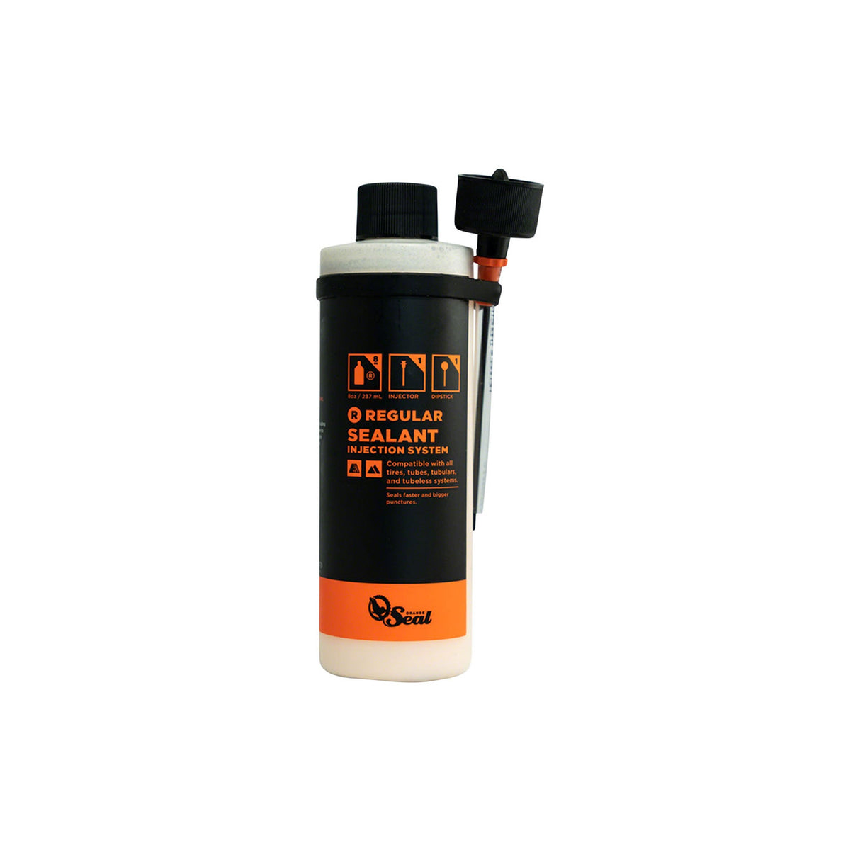 Orange Seal Tubeless Tire Sealant with Twist Lock Applicator - 8oz