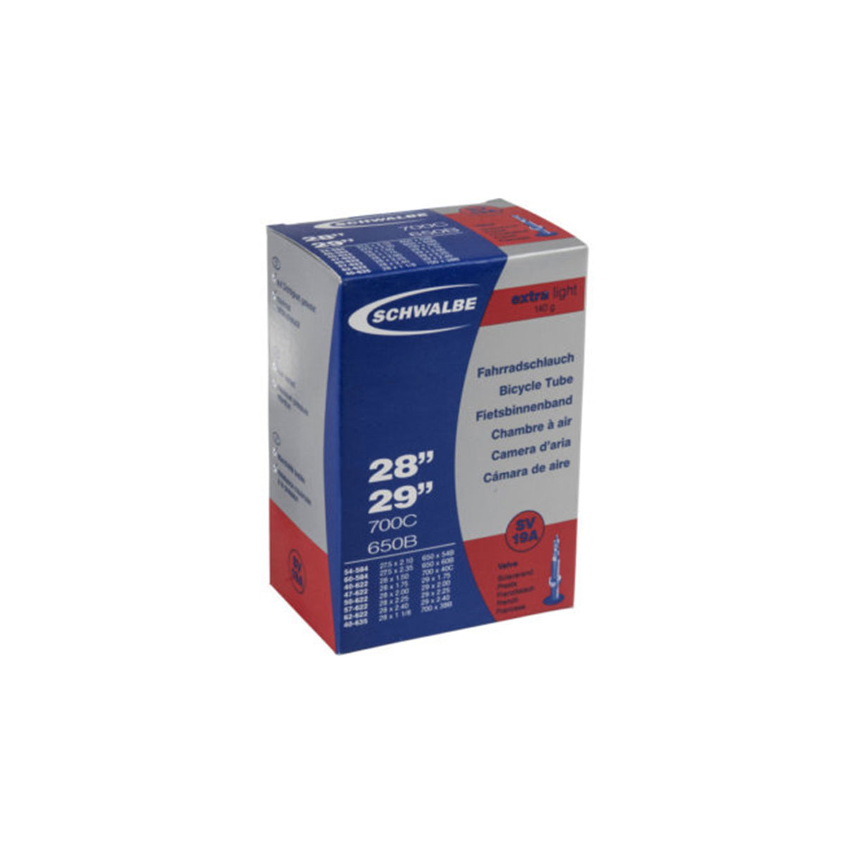 Schwalbe Extralight Presta Tube - 29