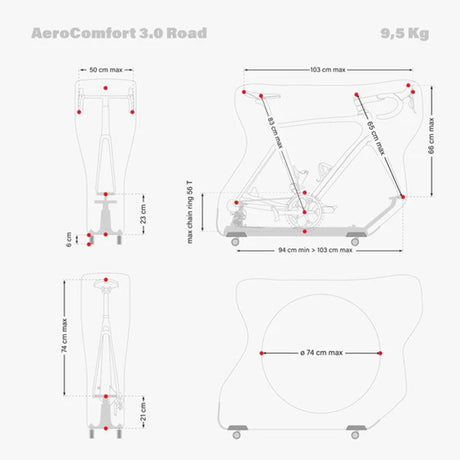 Scicon AeroComfort 3.0 Road Bike Travel Bag
