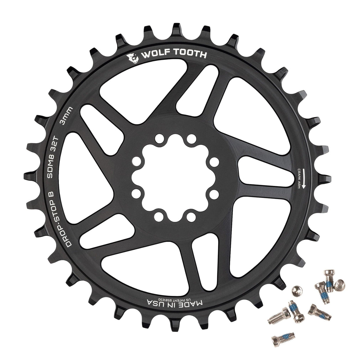 Wolf Tooth Direct Mount Chainrings for SRAM 8-Bolt Mountain Cranks