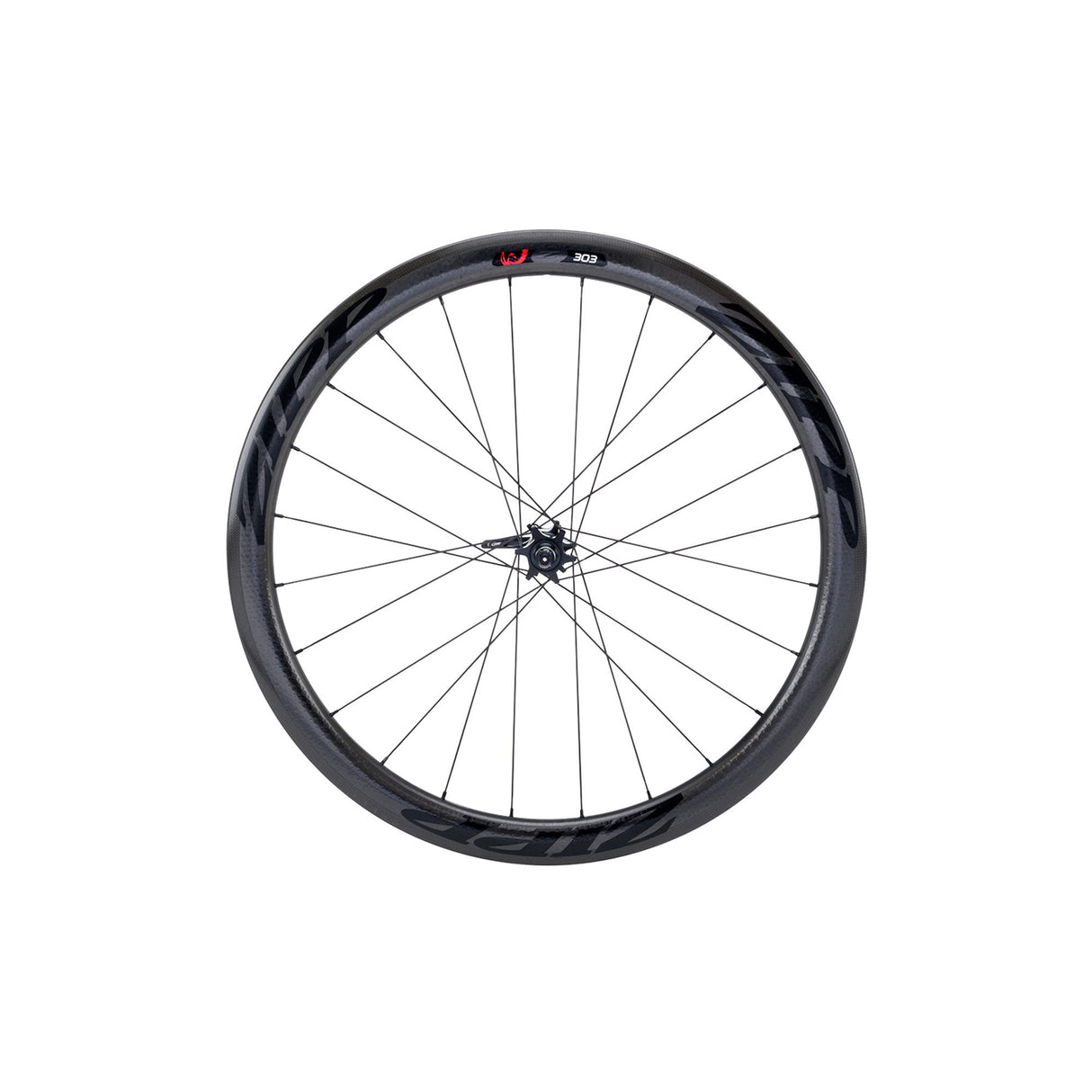 Zipp 303 Firecrest Carbon Clincher Disc - Brake Front Wheel Black