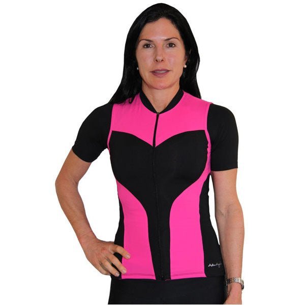 Active Angelz Contoured Short Sleeve Jersey Pink / Black