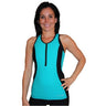 Active Angelz Racerback Tri Top Turquoise / Black