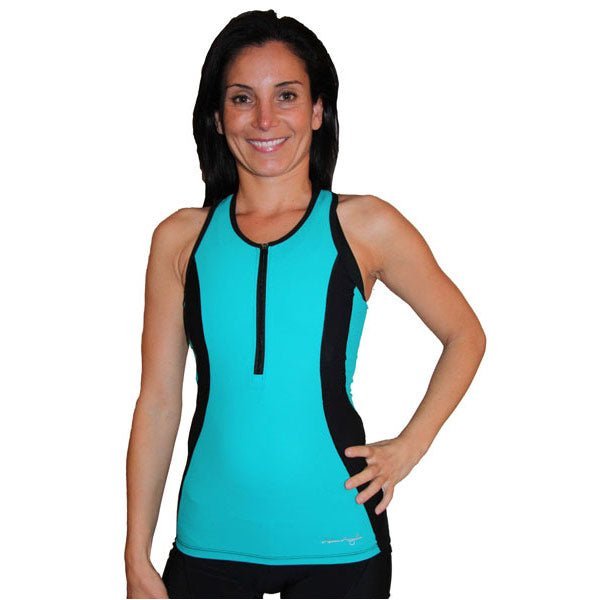 Active Angelz Racerback Tri Top Turquoise / Black