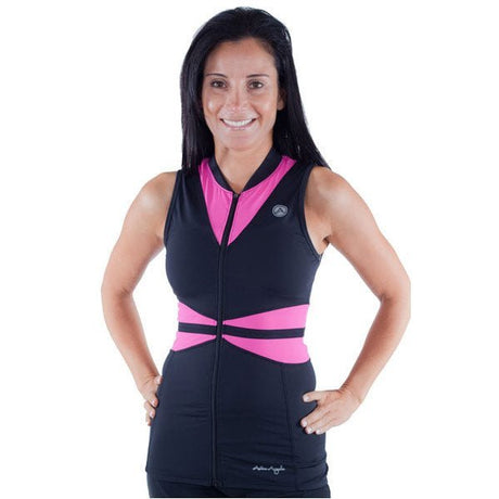 Active Angelz Solid Bike Jersey Pink / Black