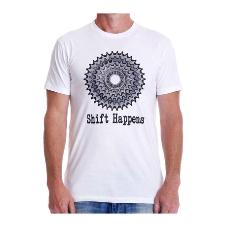 Apres Velo Shift Happens Tee White