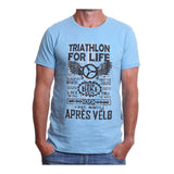 Apres Velo Triathlon for Life Tee Blue