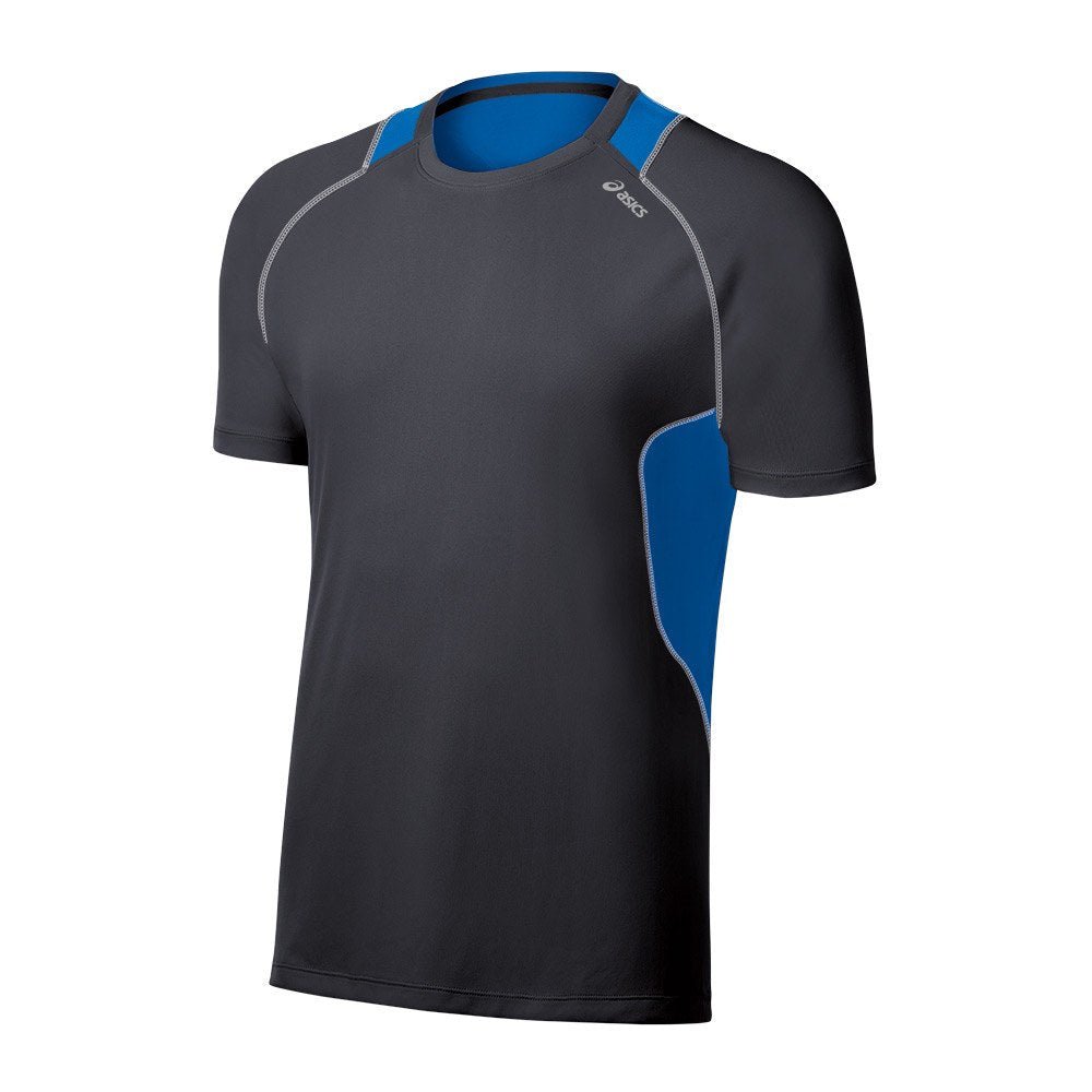Asics Lite - Show Favorite Short Sleeve Run Top Steel / Electric
