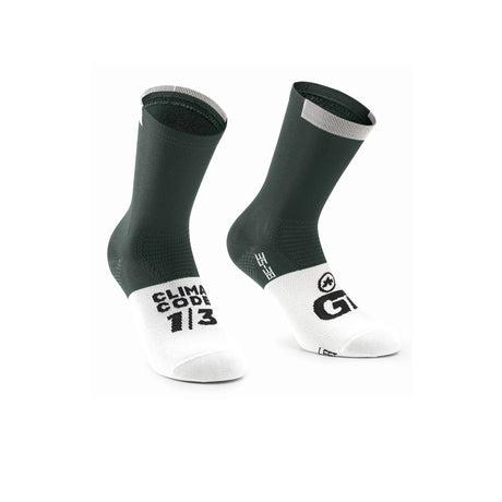 Assos GT Socks C2 Schwarzwald Green