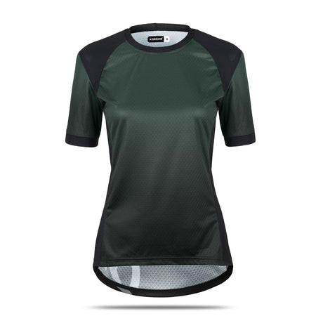Assos Trail Short Sleeve Womens Jersey T3 Schwarzwald Green