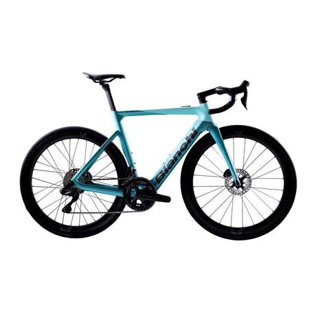 Bianchi E - Oltre Ultegra Di2 Bike ZQ - Celeste Metallic / Graphite / CK16