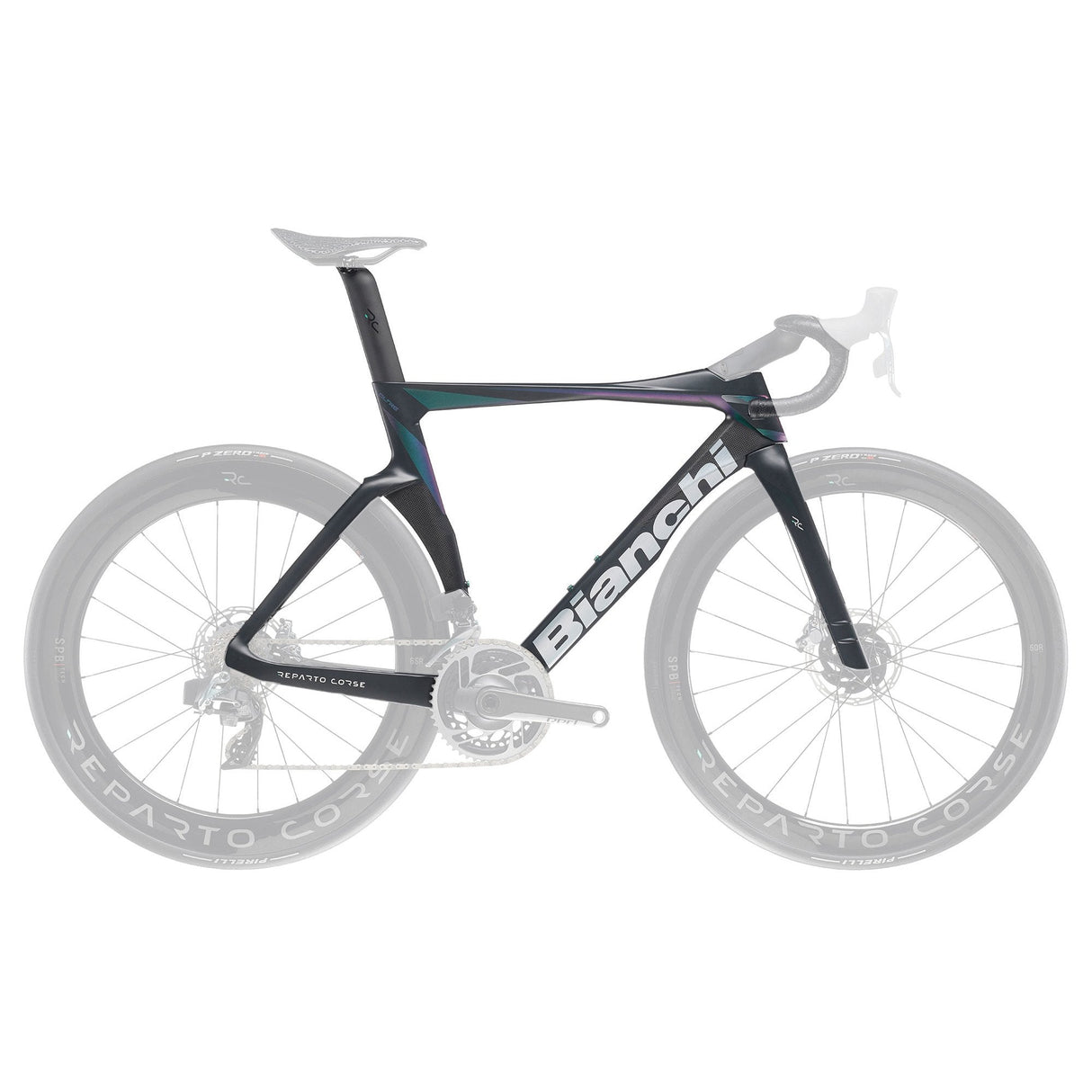 Bianchi Oltre RC Frameset XA - Black / Milky Way