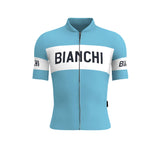 Bianchi Retro Short Sleeve Jersey Azzurro