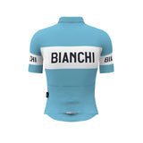 Bianchi Retro Short Sleeve Jersey Azzurro