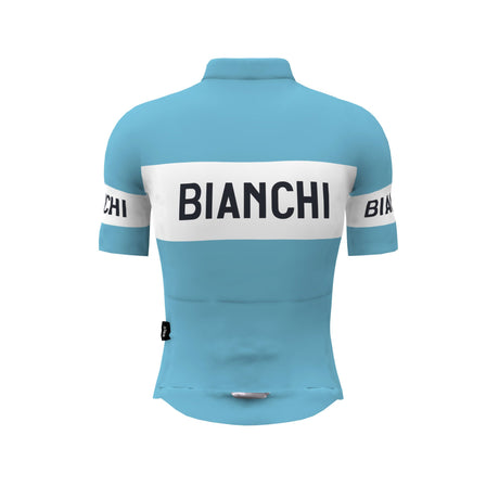 Bianchi Retro Short Sleeve Jersey Azzurro