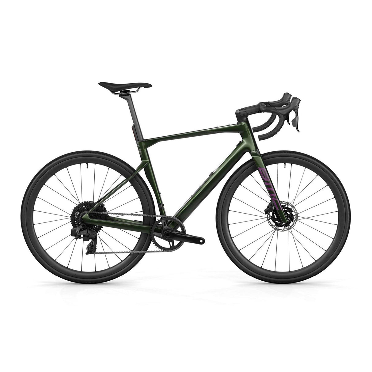 BMC Roadmachine X Three Disc Bike Steel Green / Purple