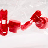 Bread Round Locks Elastic Blaze Red