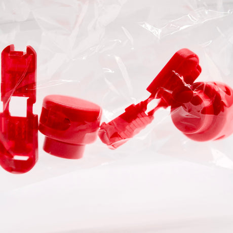 Bread Round Locks Elastic Blaze Red