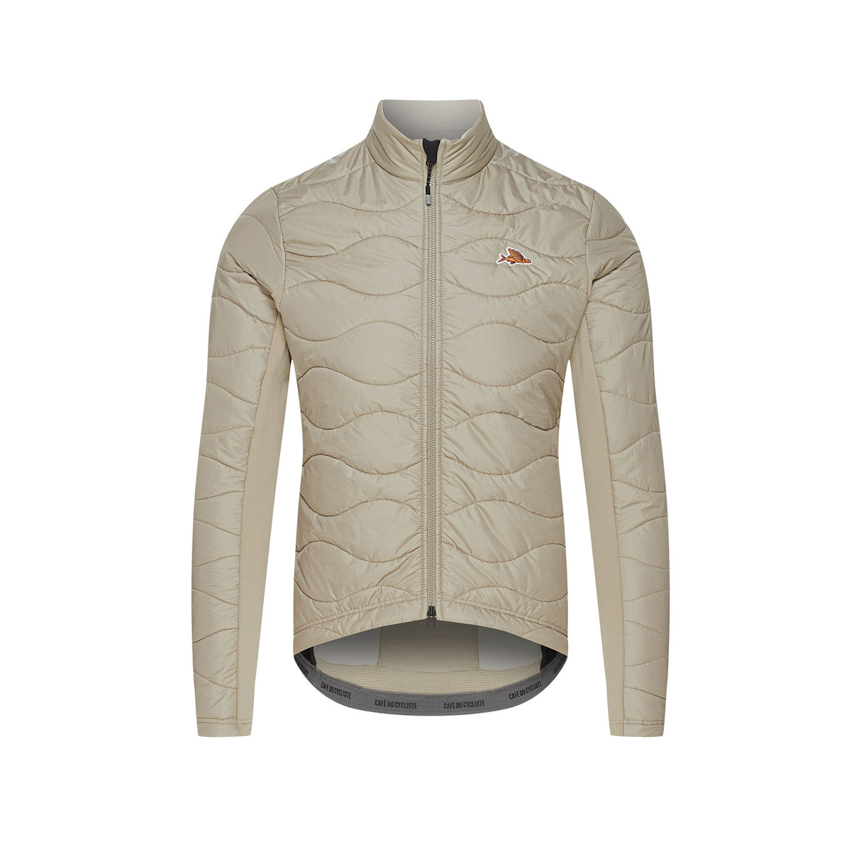 Cafe du Cycliste Albertine Thermal Jacket Mens Pearl Grey
