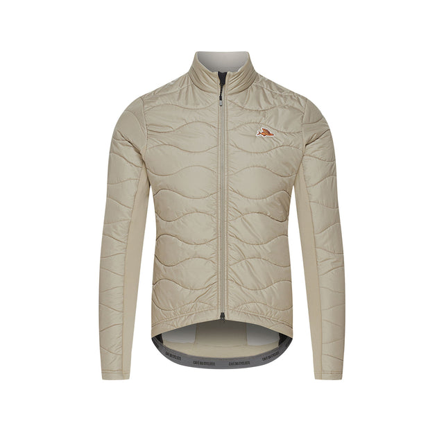 Cafe du Cycliste Albertine Thermal Jacket Mens Pearl Grey