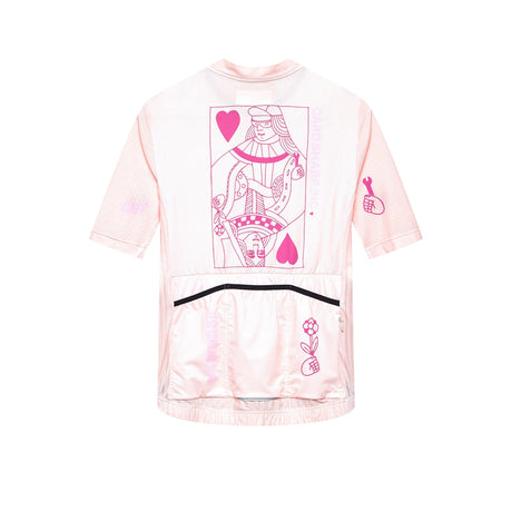 Cafe du Cycliste Angeline Short Sleeve Jersey Womens Card Sharp Rosa