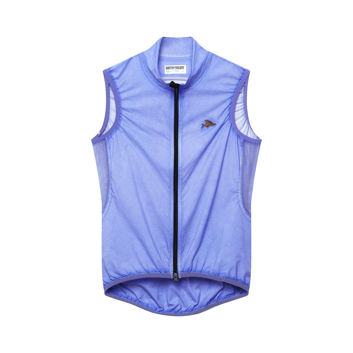 Cafe du Cycliste Edith Wind Gilet Cold Dye Verbena
